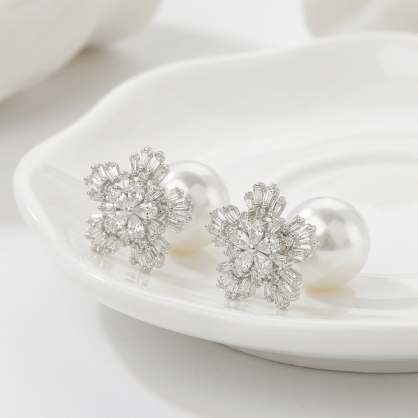 Zirconia Frost Drop Earrings