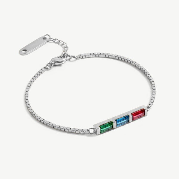 Birthstone Bar Bracelet