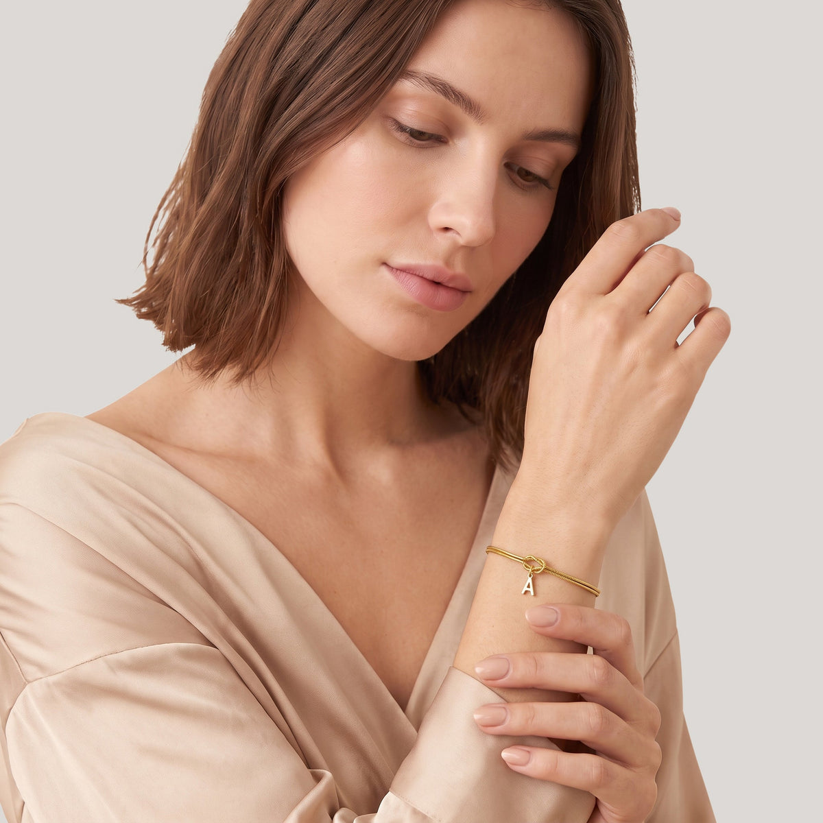 Initial Knot Bracelet