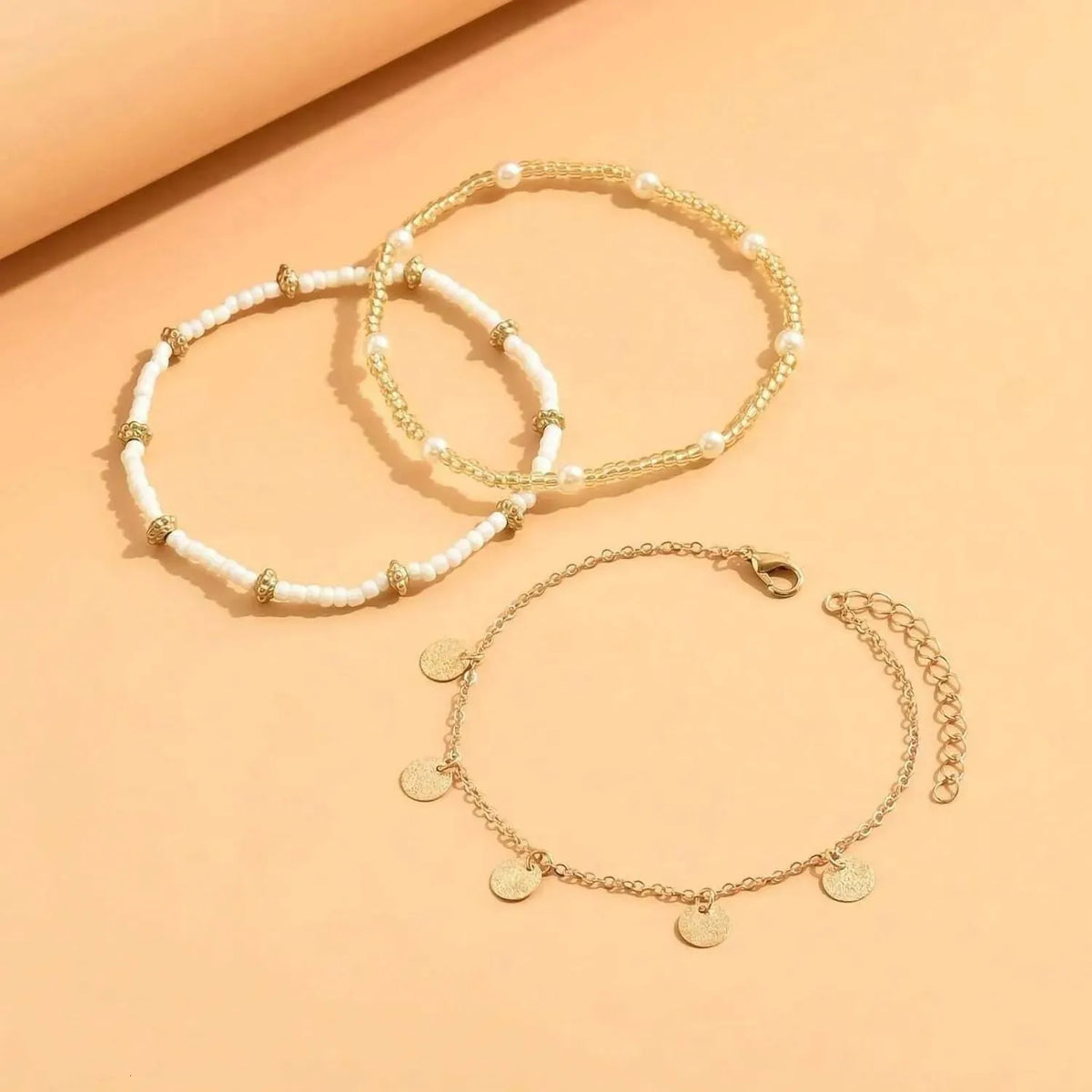 Boho Coastal Anklet Set