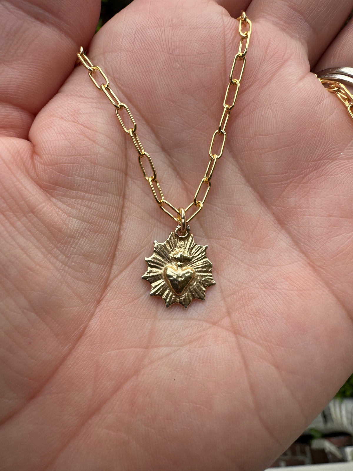 Most Sacred Heart Scalloped Necklace