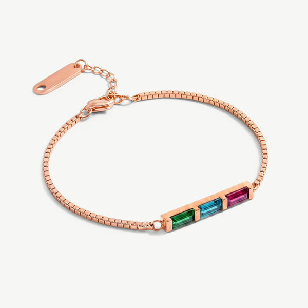 Birthstone Bar Bracelet
