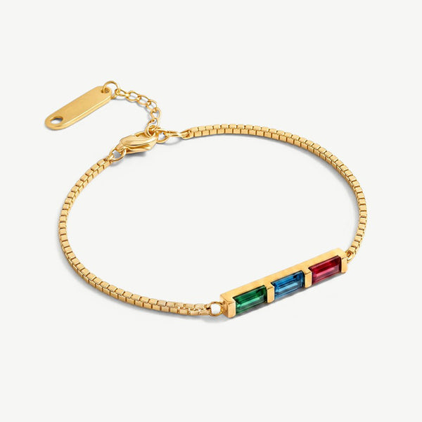 Birthstone Bar Bracelet