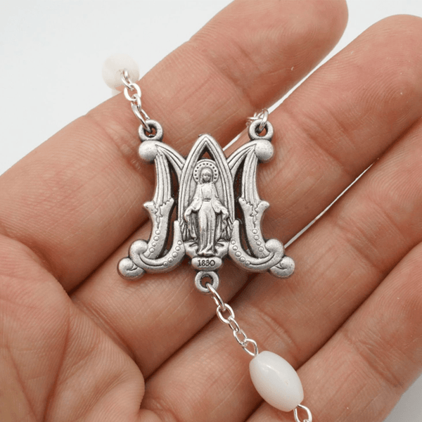 Blessed Virgin Mary Catholic Mother-of-Pearl Rosary