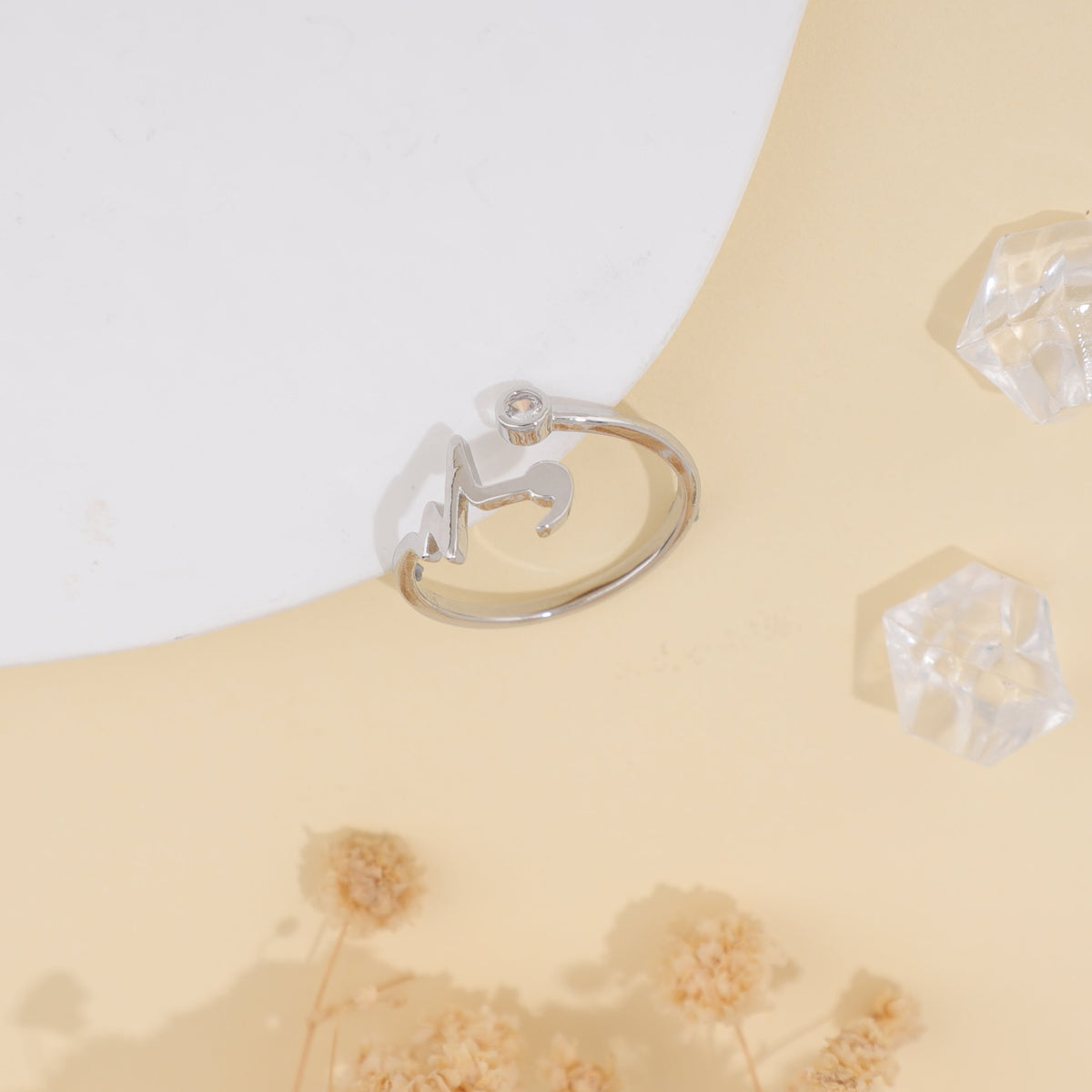 Semicolon Heartbeat Ring