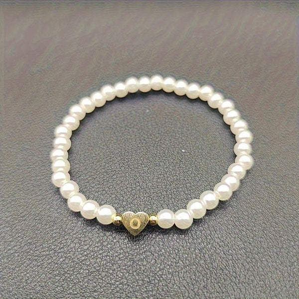 A-Z Pearl Beaded Bracelet