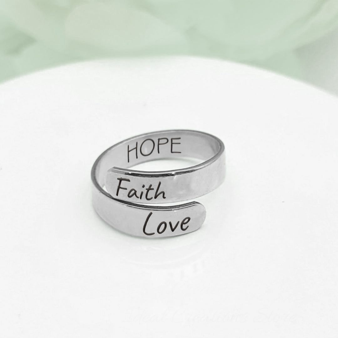 Faith Hope Love Ring