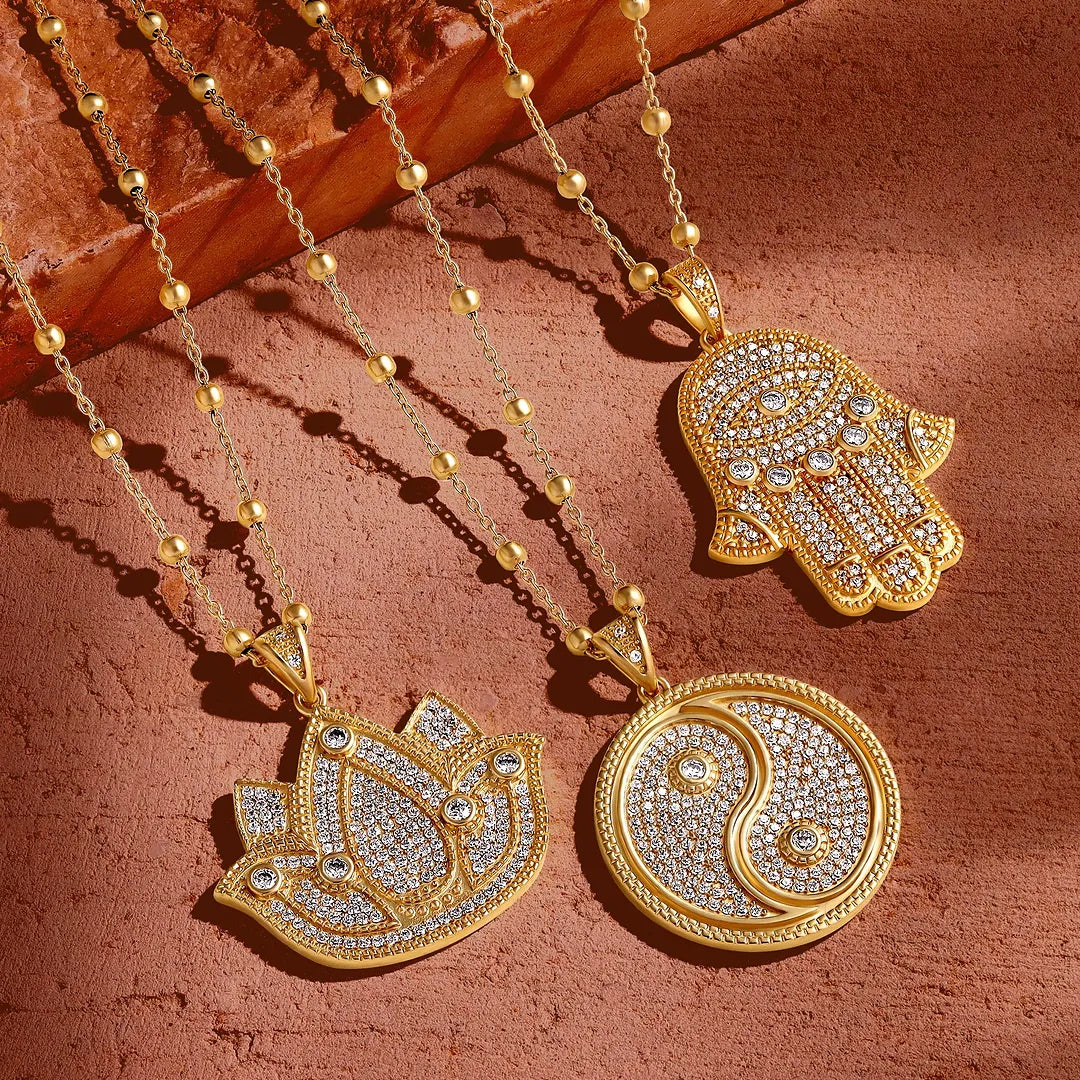 Lotus of Tranquility Gold Necklace