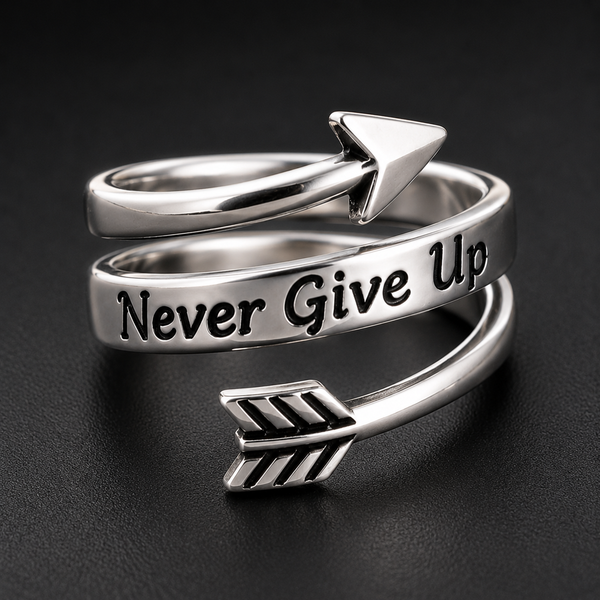 Never Give Up Ring
