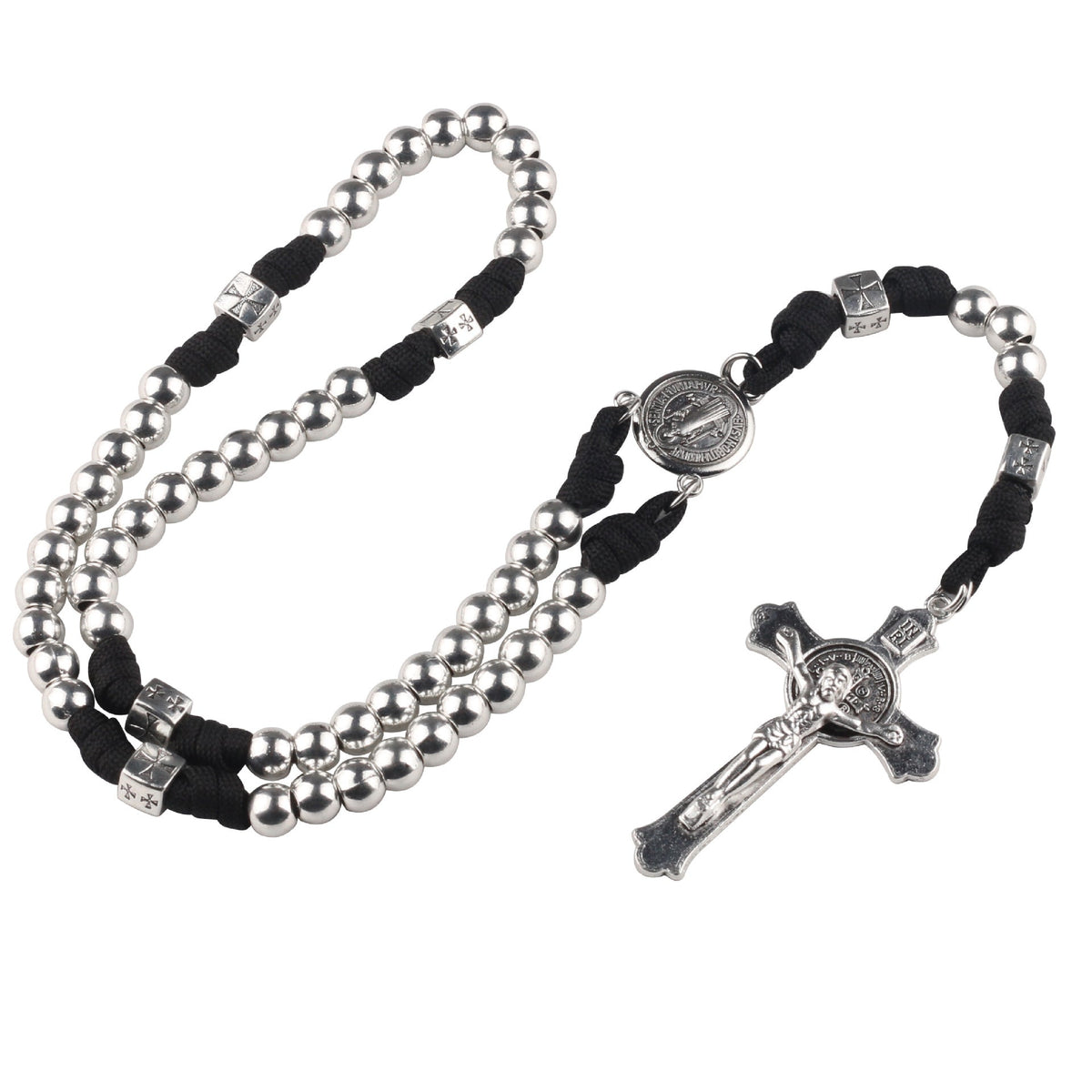 Four-Leaf Clover Crucifix Paracord Rosary