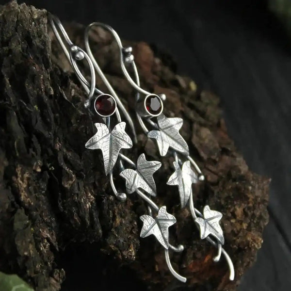 Antique Leaf Elf Earrings