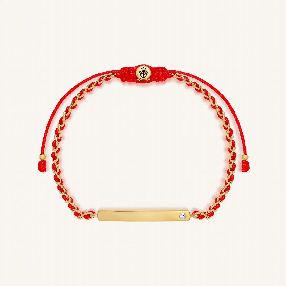 Personalized Intentions Red String Engravable Bracelet