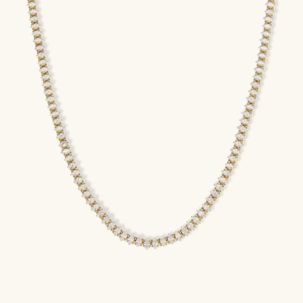 Wisteria Crystal Tennis Necklace