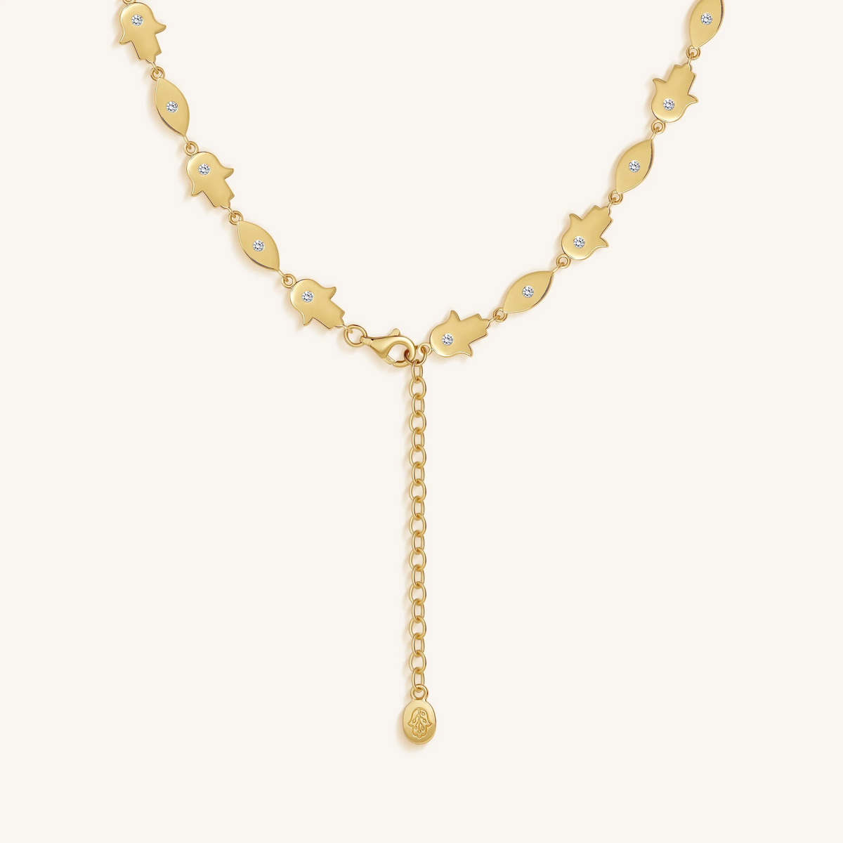 Eternal Fortune Hamsa & Evil Eye Necklace