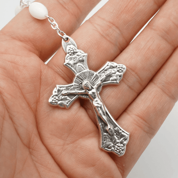 Blessed Virgin Mary Catholic Mother-of-Pearl Rosary