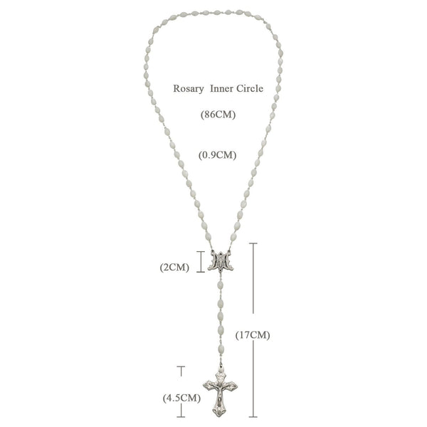 Blessed Virgin Mary Catholic Mother-of-Pearl Rosary
