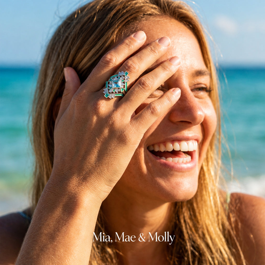 Chief's Crown Ring - Aquamarine