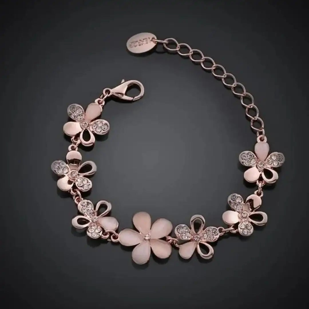 Antique Rose Flower Bracelet