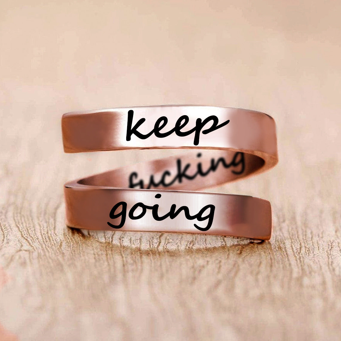 Keep Going Twist Ring