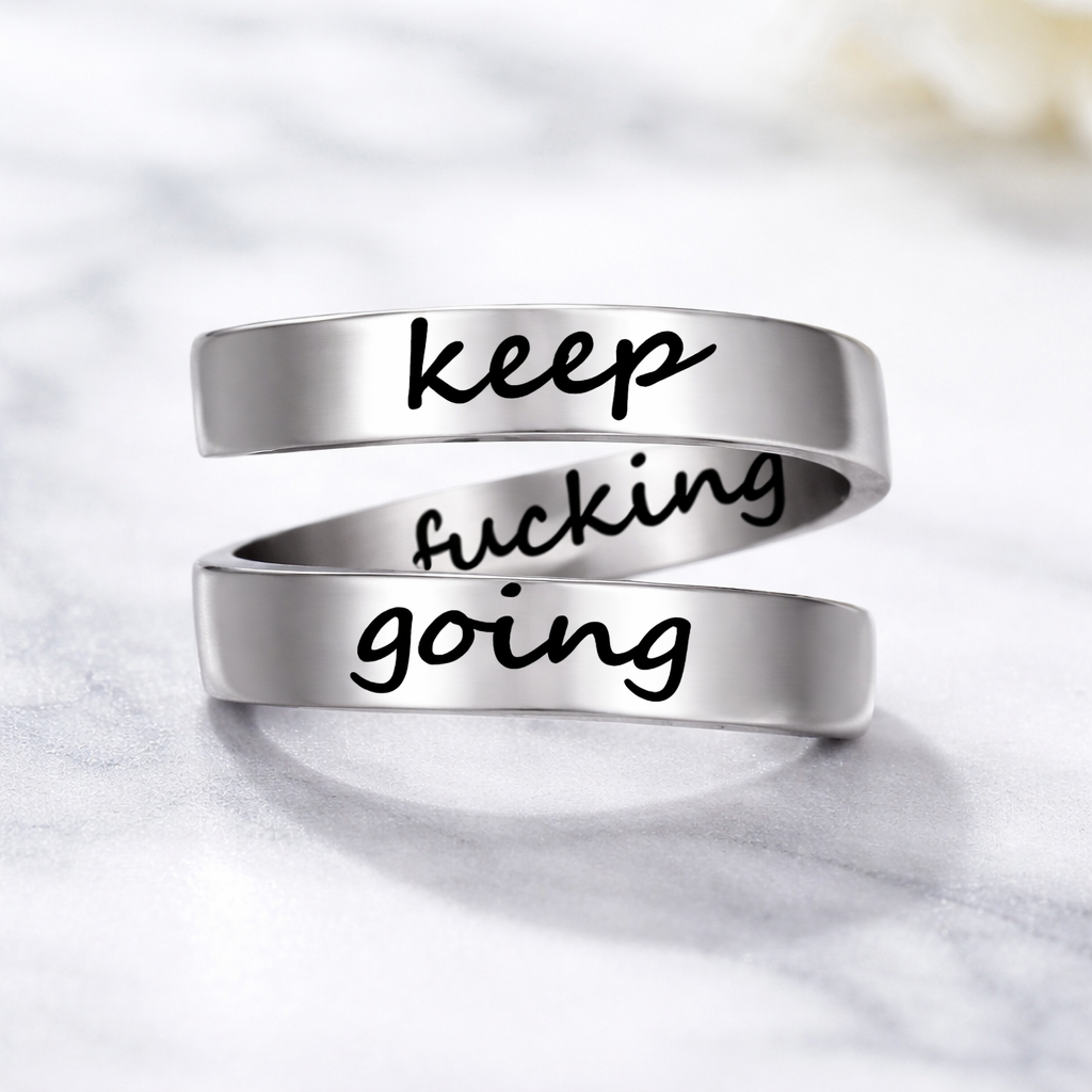 Keep Going Twist Ring - Silver