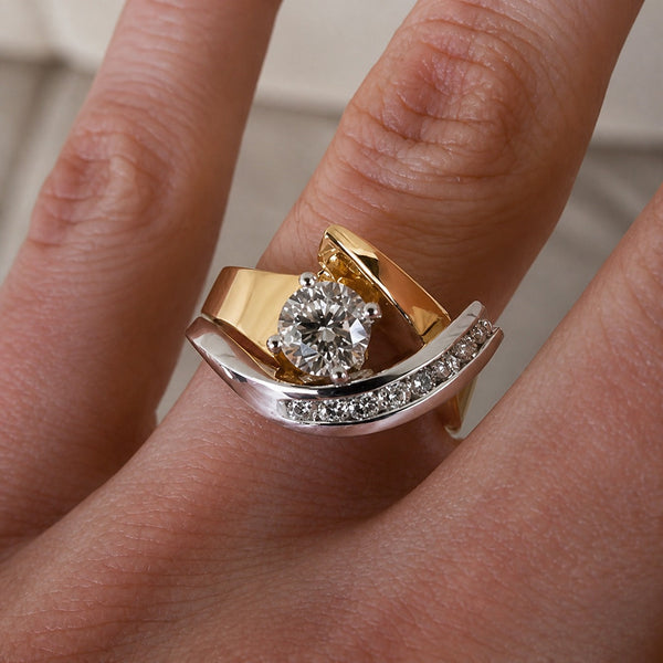 Artistic Dual Tone Ring
