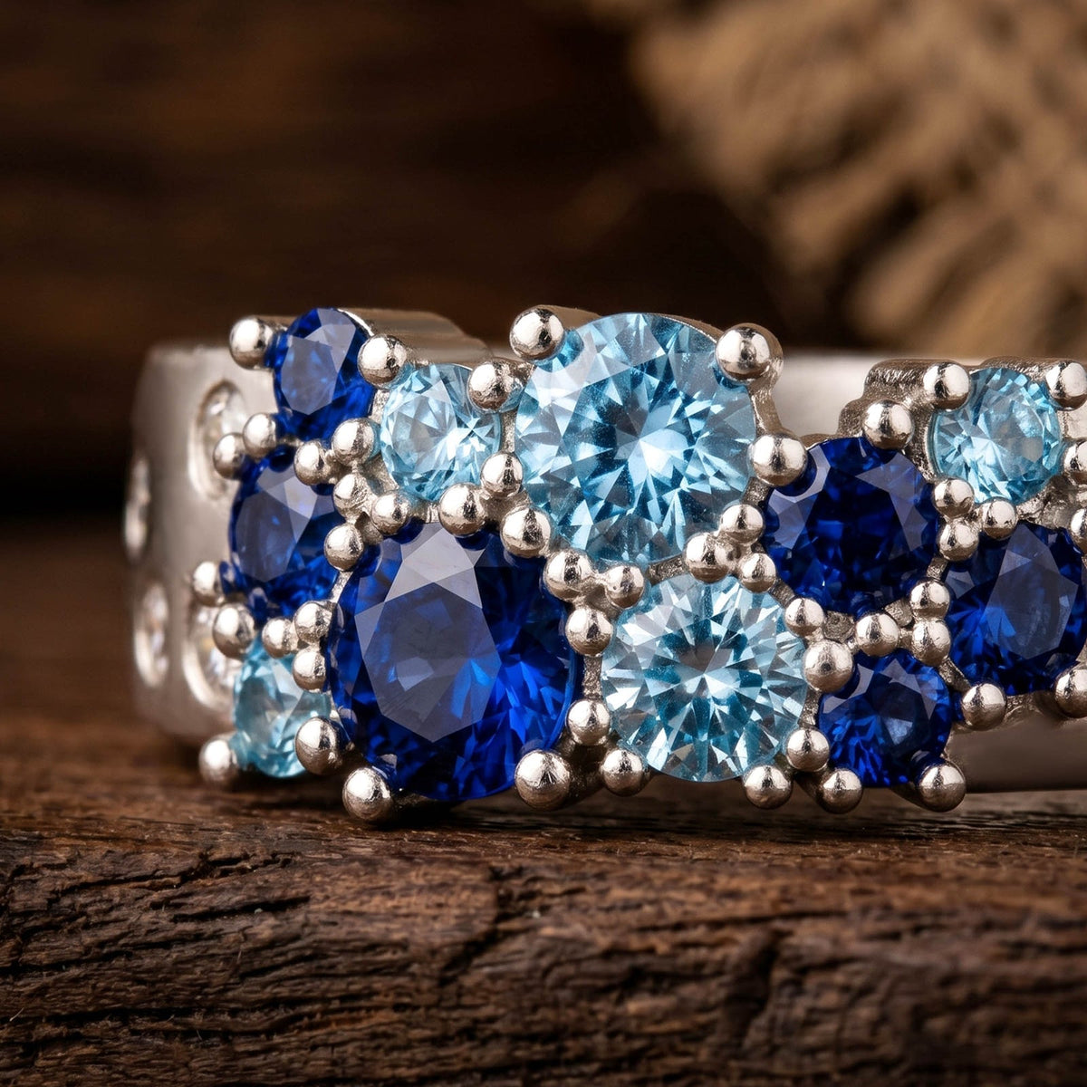 Reef Reverie Ring - Sapphire ＆ Aquamarine