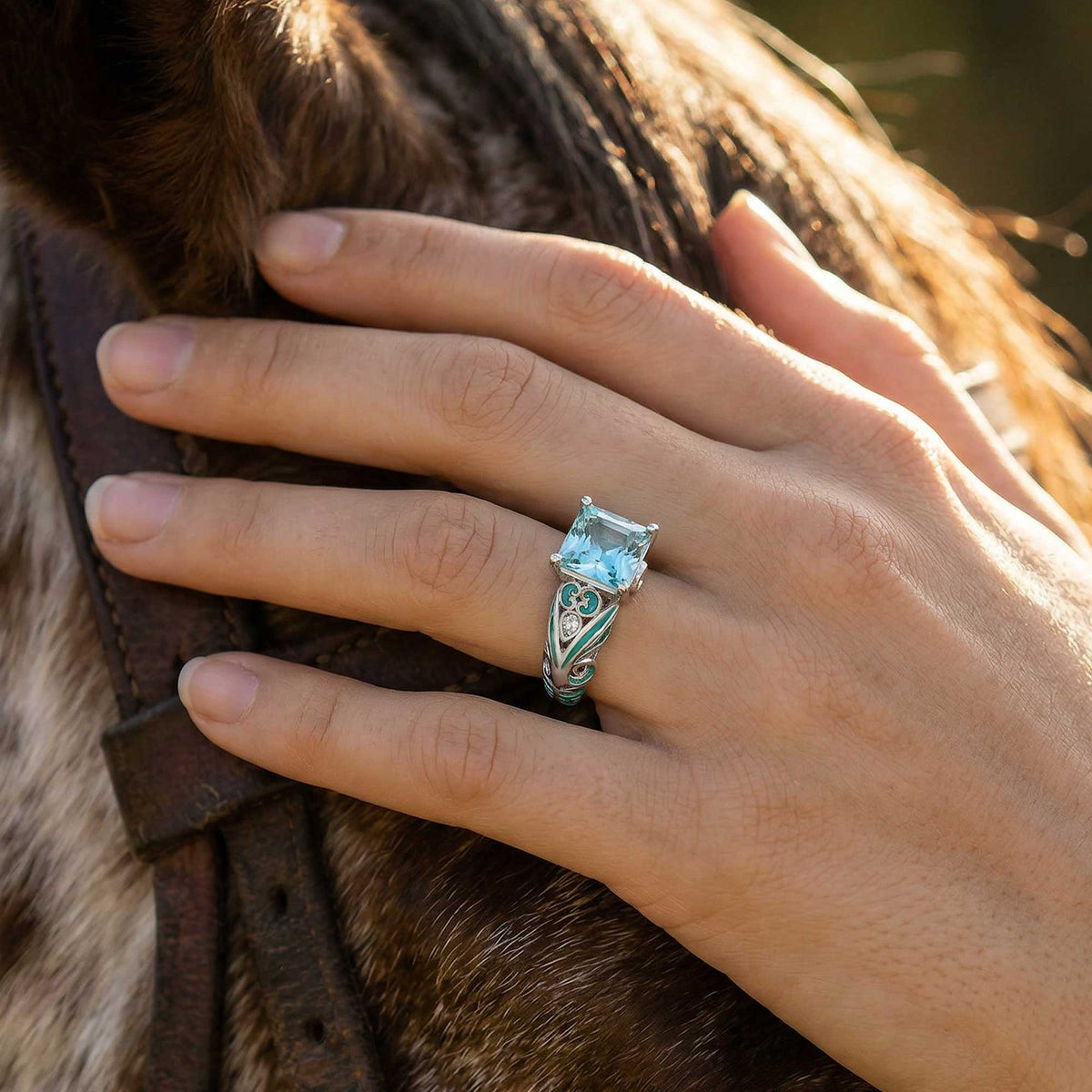 Rosemary's Loyalty Ring - Aquamarine