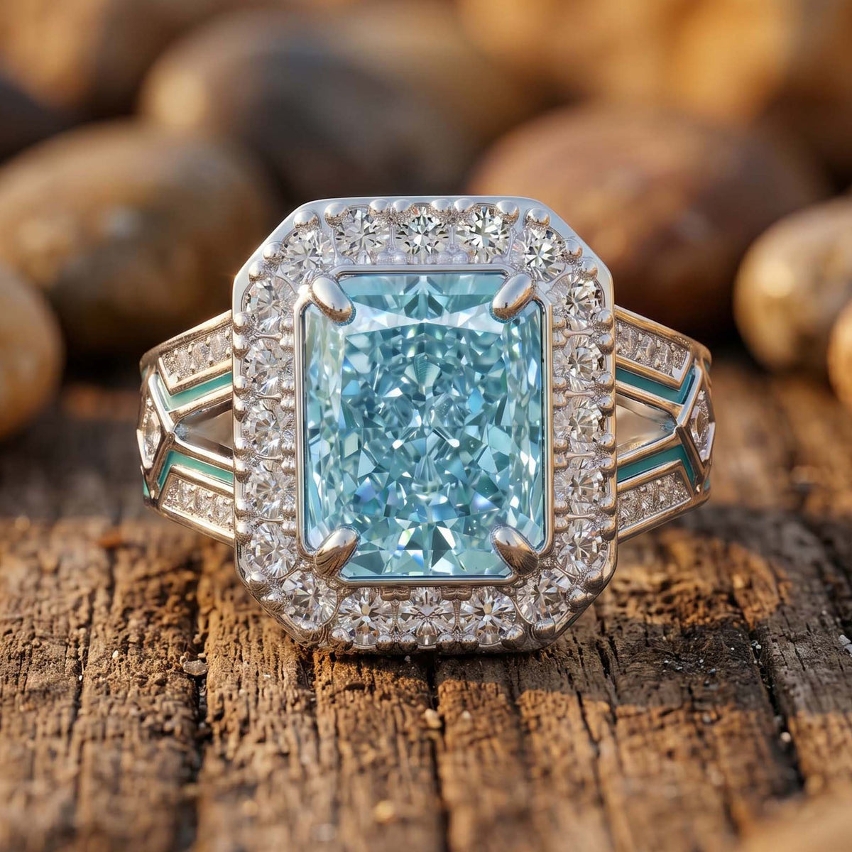 Zyra Core Ring - Aquamarine